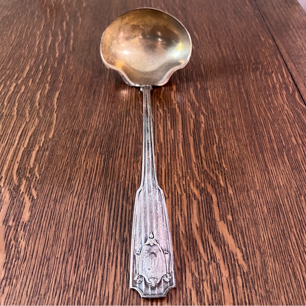SPOTSWOOD BY GORHAM LARGE SOUP OR PUNCH LADLE 12.5", SOLID STERLING SILV…